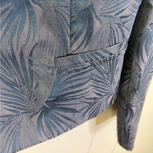 MaxMara Palm Leaf Jacquard Weave Print Structured Skirt Suit Set - Picture 3 of 15